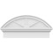 Ekena Millwork Segment Arch 3 Spoke Architectural Grade PVC Combination Pediment, 28"W x 13-7/8"H x 2-3/4"P PEDPC028X140SEG03 - alternate 3